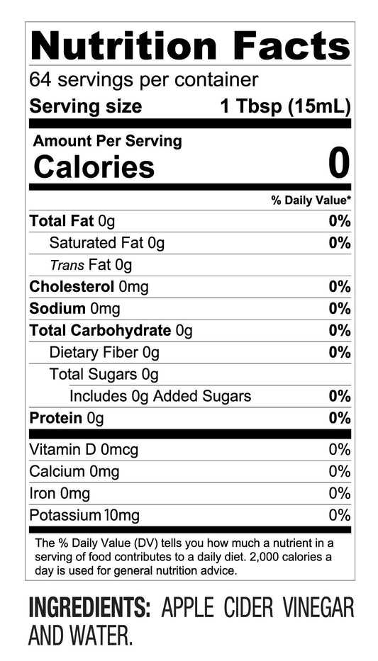 Classic Organic Apple Cider Vinegar – Raw, Unfiltered Wellness Staple – (32 oz Bottle)