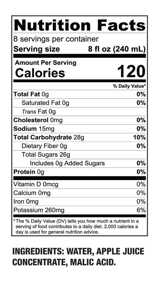 Family-Farm Apple Juice – Crisp & Refreshing – (64 oz Bottle)