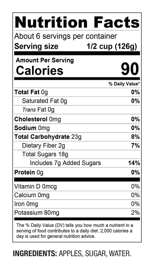 Chunky Apple Sauce – Traditional Farm-Style Flavor – (24 oz Jar)