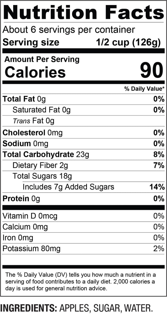 Original Apple Sauce – Classic Family Recipe – (24 oz Jar)