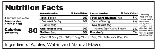 Dreamsicle Dessert Apple Sauce – Creamy Fruit Treat – (4 Pack Cups)