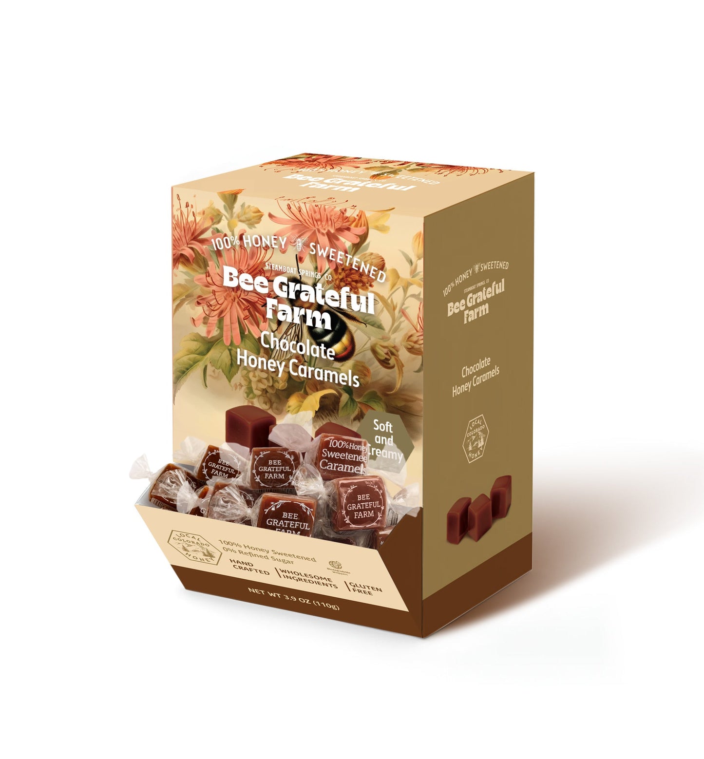 Bee Grateful Honey Caramel Bulk Jar