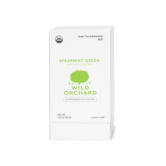 Spearmint Green – Organic Loose Leaf Green Tea – Cooling Mint Infusion with Antioxidants