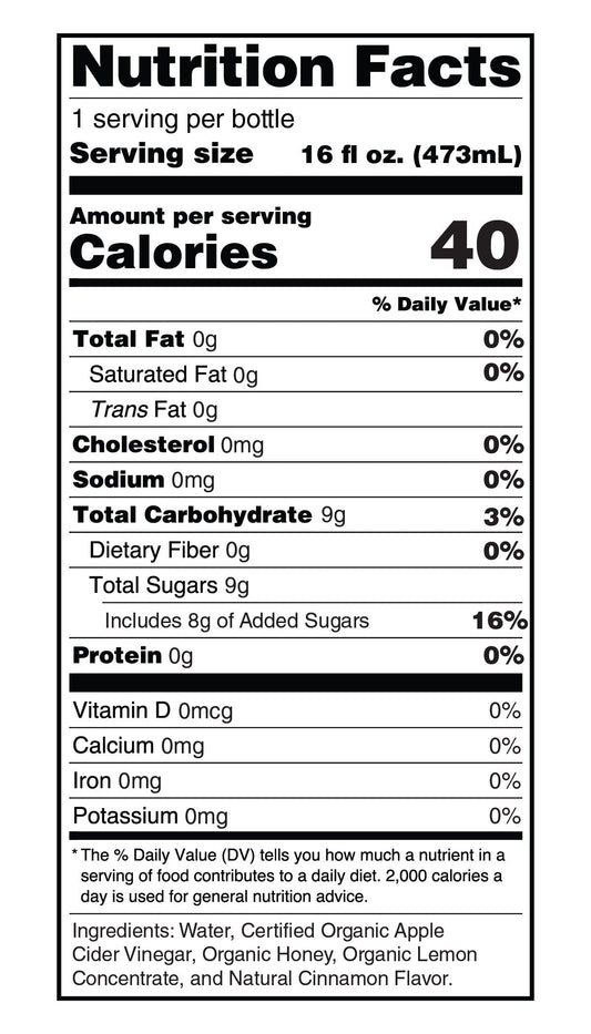 Detox Apple Cider Vinegar Blend – Cleanse & Refresh – (Bottle)