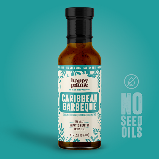 Caribbean BBQ Sauce – Sweet Island Heat – Seed Oil Free, Burst of Flavor – (Bottle)