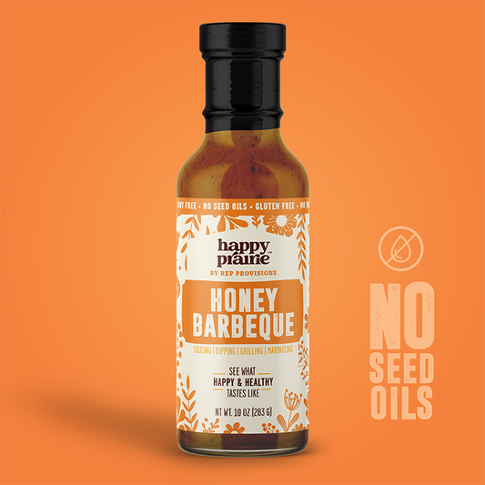 Honey BBQ Sauce – Sweet & Smoky Regenerative Blend – Clean, Real Ingredients – (Bottle)