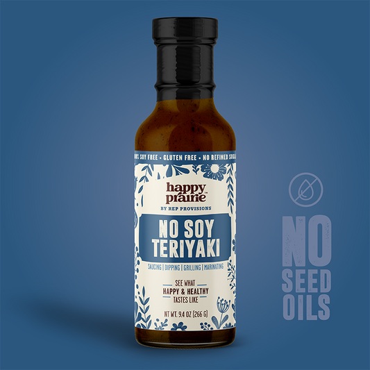 No Soy Teriyaki Sauce – Clean, Regenerative, No Seed Oils – Bold Sweet-Savory Flavor – (Bottle)