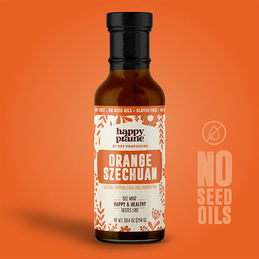 Orange Szechuan Sauce – Sweet Heat with Citrus Kick – Regenerative, No Seed Oils, Clean Ingredients – (Bottle)