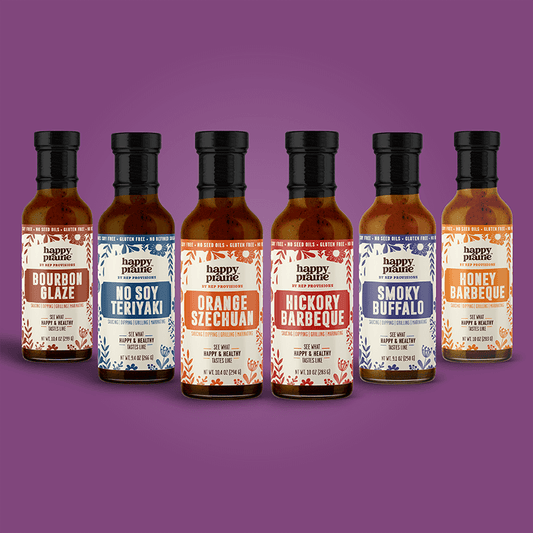 Happy Prairie Sauce Sampler – Full Variety of Regenerative Sauces – Clean, Bold Flavors – (Set)