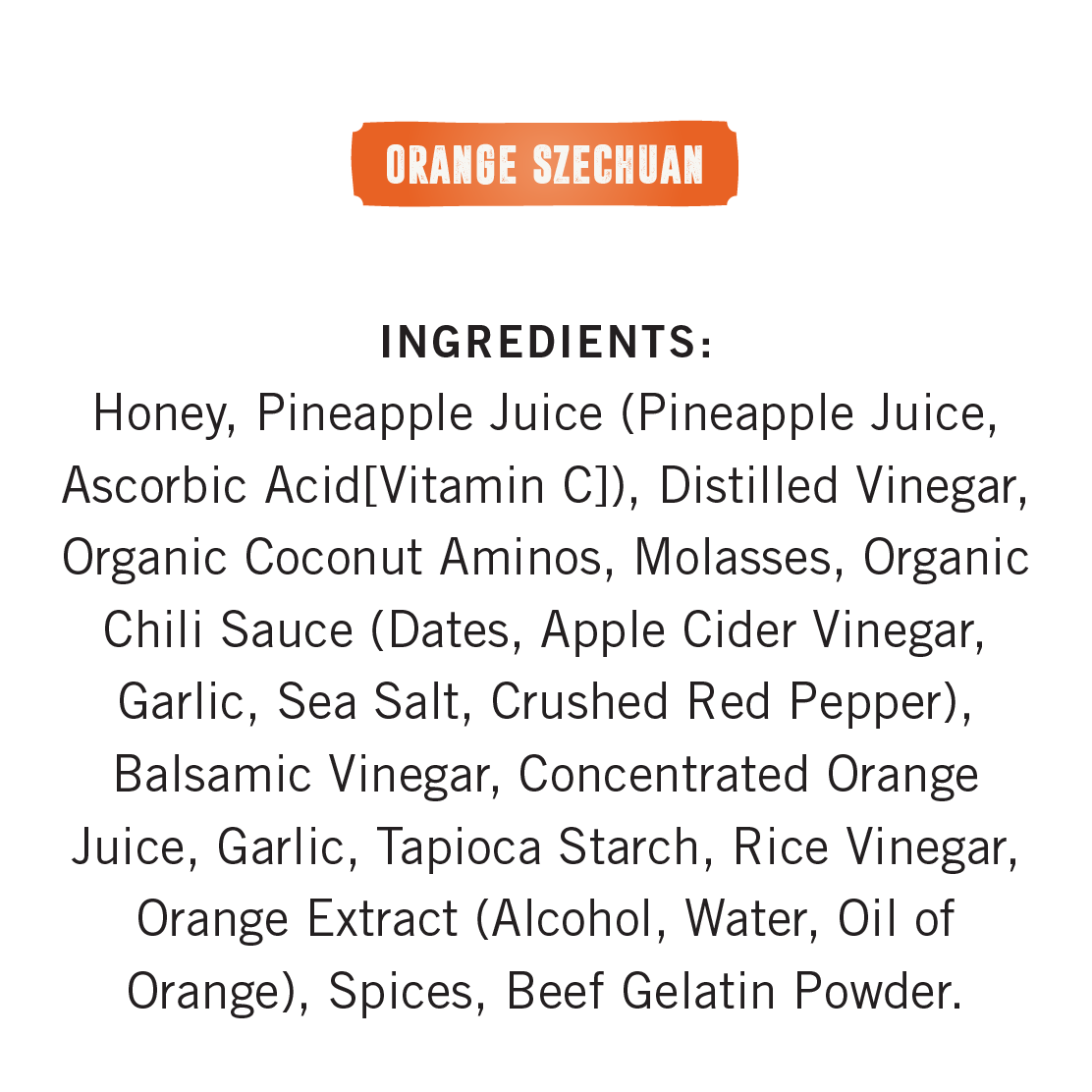 Orange Szechuan Sauce