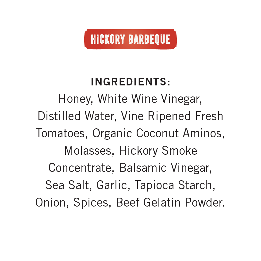 Hickory BBQ Sauce