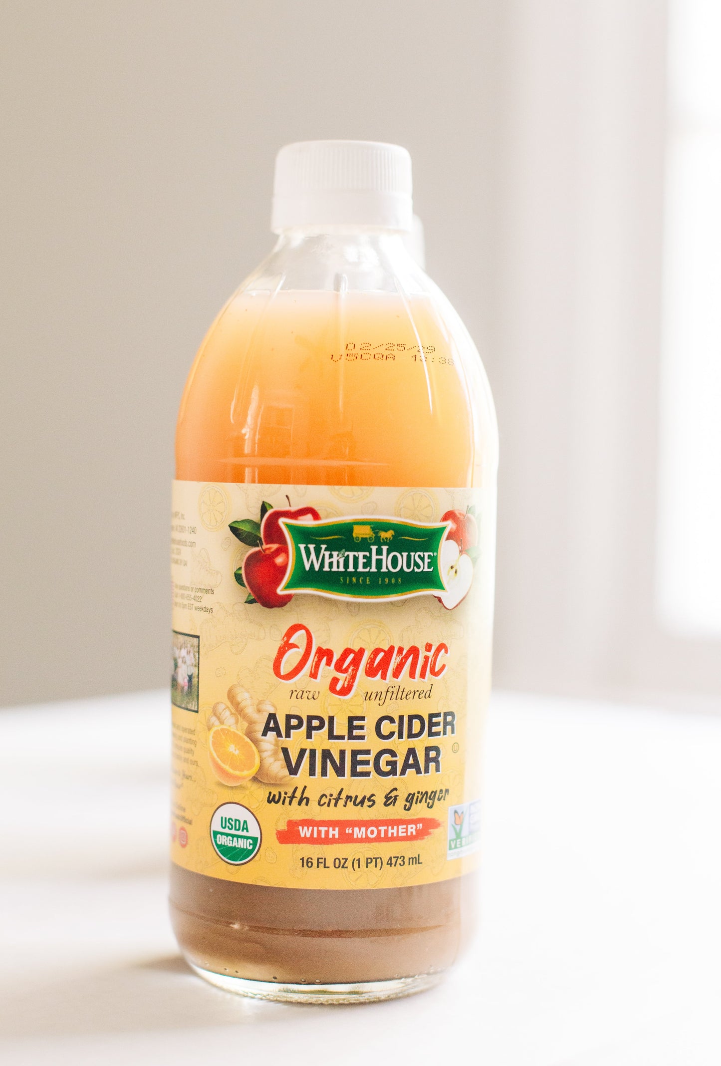 16oz Organic Apple Cider Vinegar with Citrus and Ginger