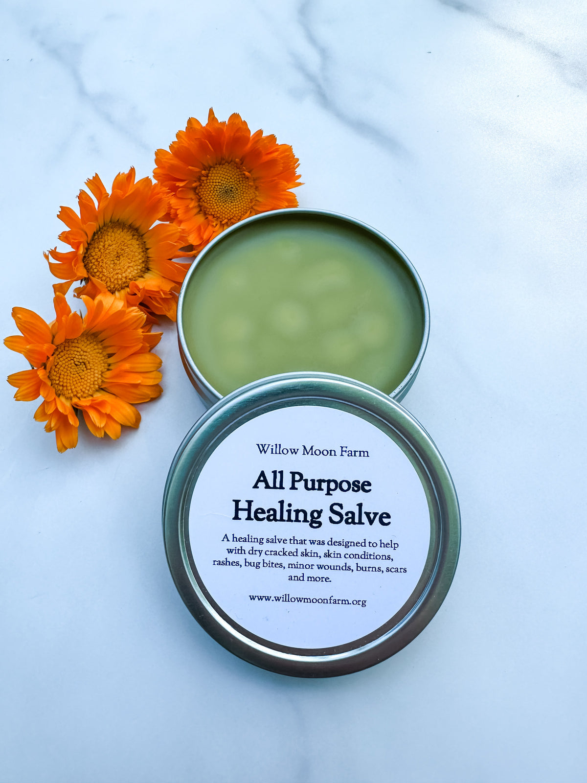 All Purpose Healing Salve – Herbal Balm for Cuts, Dry Skin, and Recovery – Natural Everyday Skin Support – 2 oz Tin