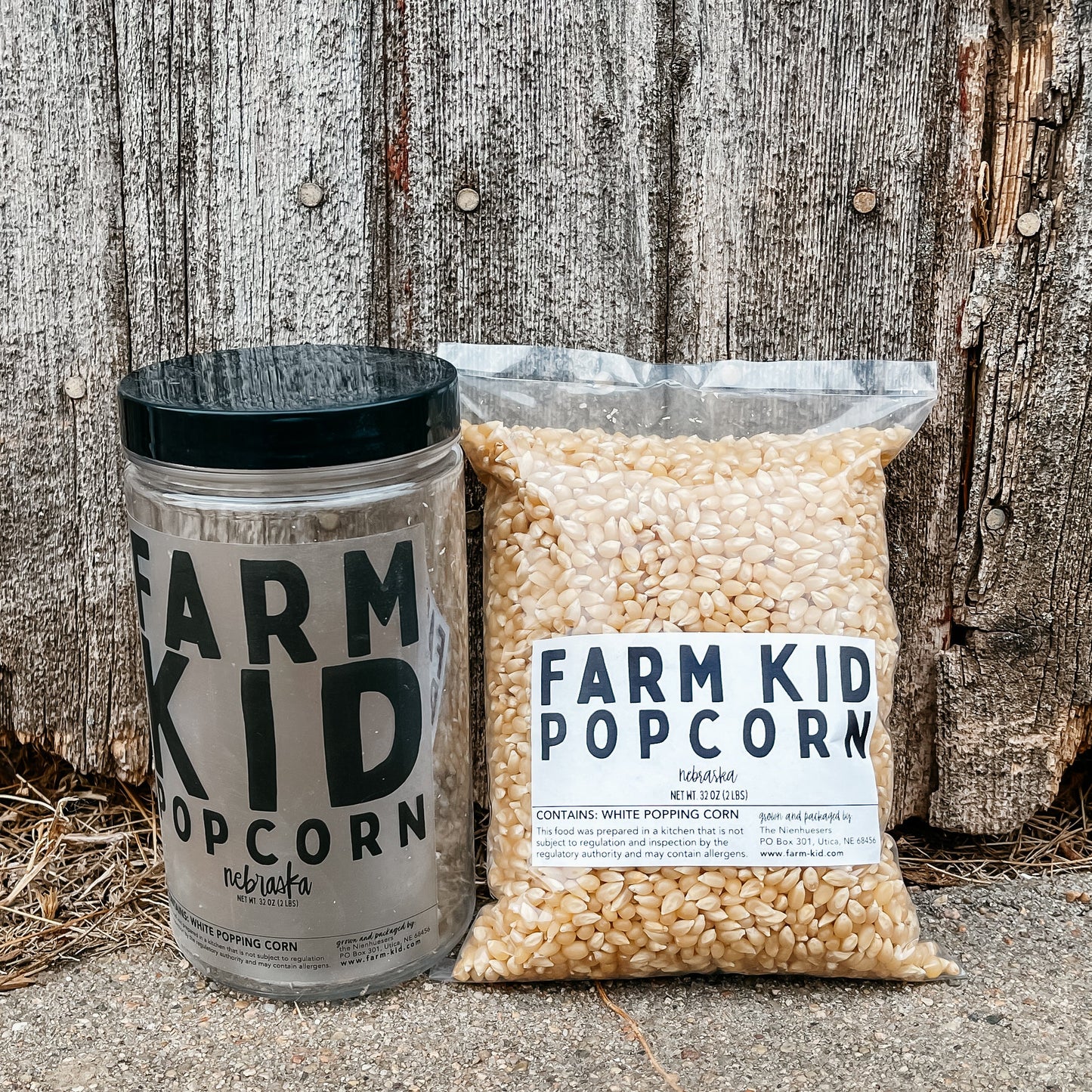 Jar of White Popcorn - 2 lbs