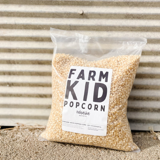 Bag of White Popcorn – Farm-Grown Heirloom Kernels – Ideal for Family Movie Nights & Bulk Popping