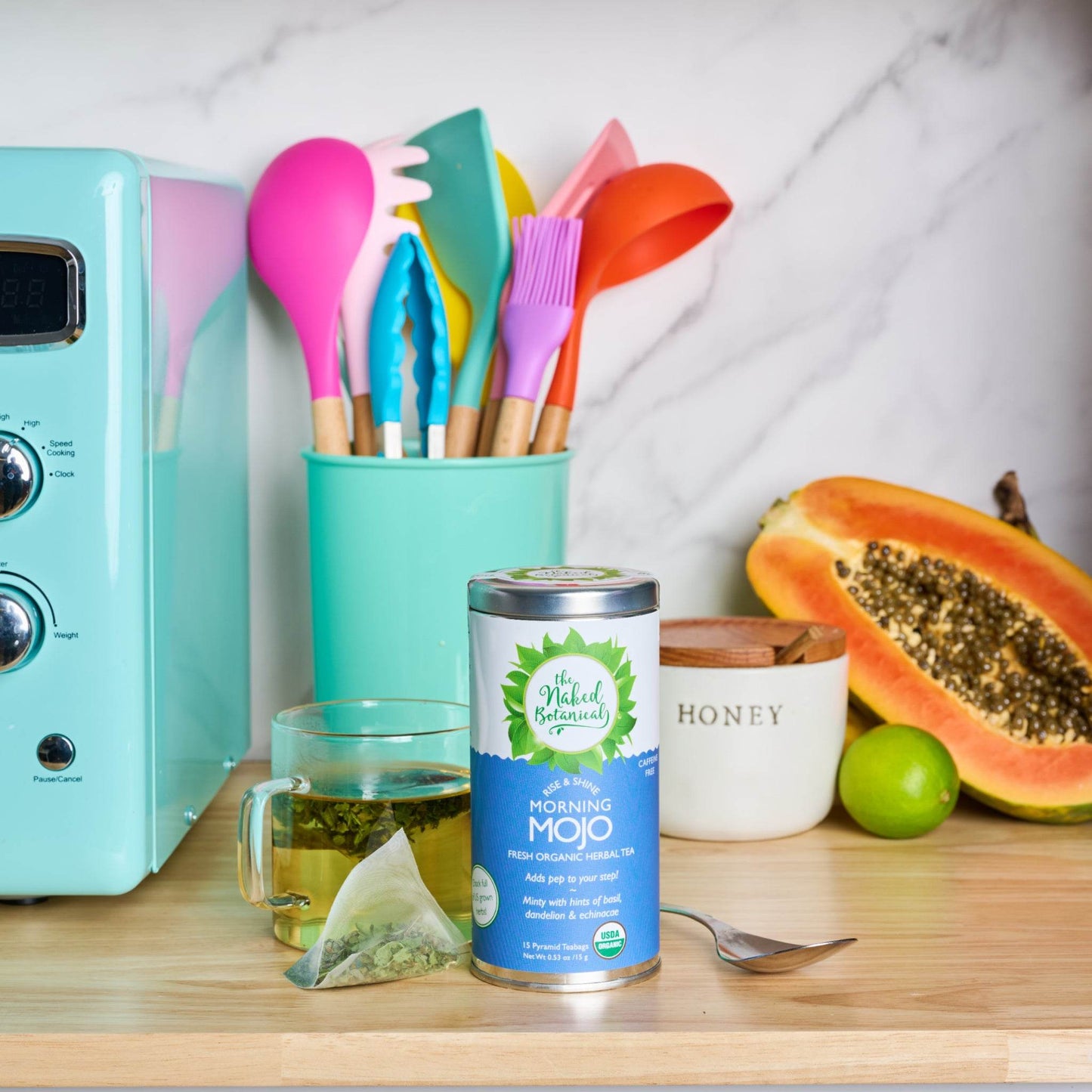 Morning Mojo Herbal Tea - The Naked Botanical