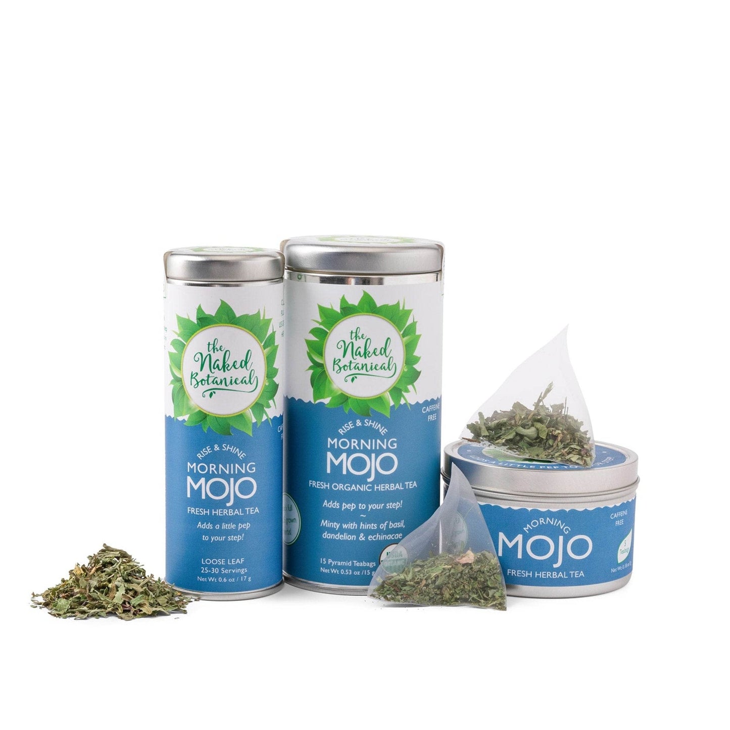 Morning Mojo Herbal Tea - The Naked Botanical