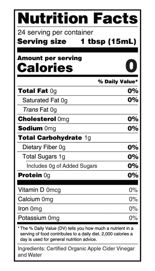 On-the-Go Organic Apple Cider Vinegar Shots – Portable Wellness Boost – (6 Pack)