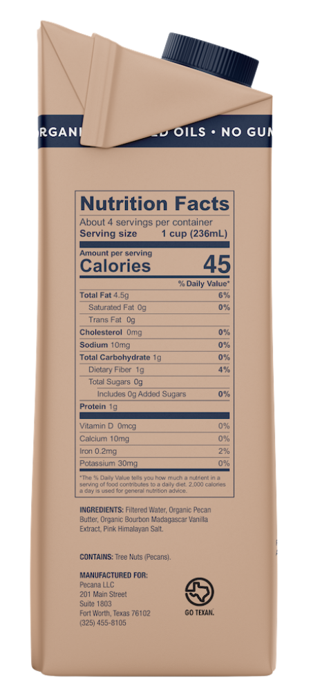 Organic Unsweetened Original Pecan Milk 3 Pack