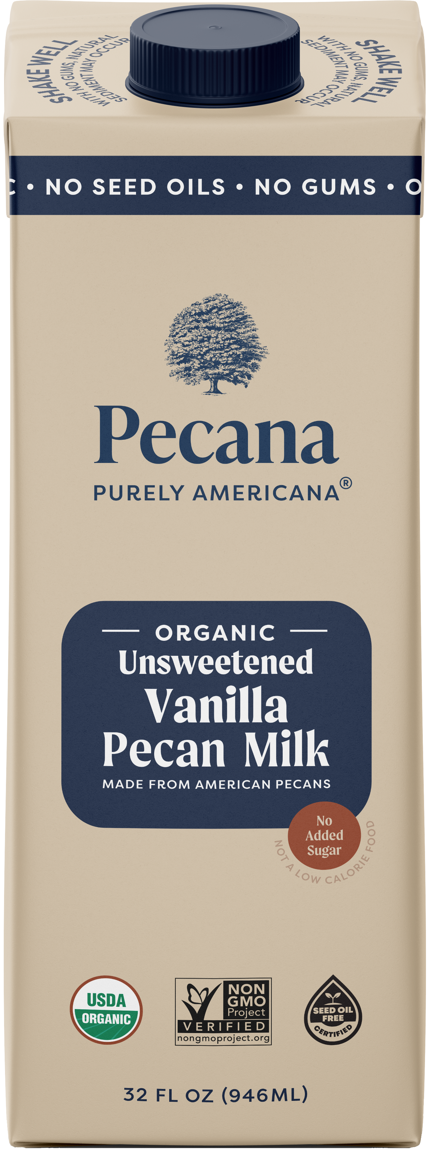 Organic Unsweetened Vanilla Pecan Milk 3 Pack