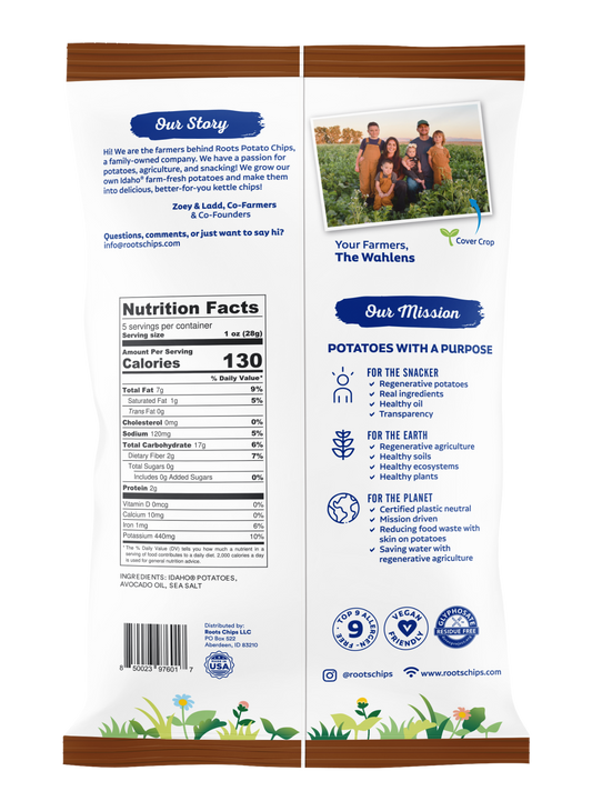 Sea Salt Potato Chips – Kettle Cooked in Avocado Oil, Crisp & Flavorful Snack – 12 (5 oz) Bags