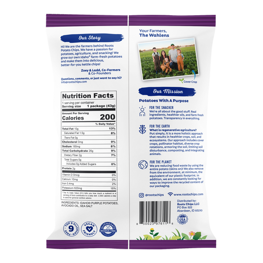 Purple Potato Chips with Sea Salt – Kettle Cooked, Crunchy & Flavorful Snack – 30 (1.5 oz) Bags