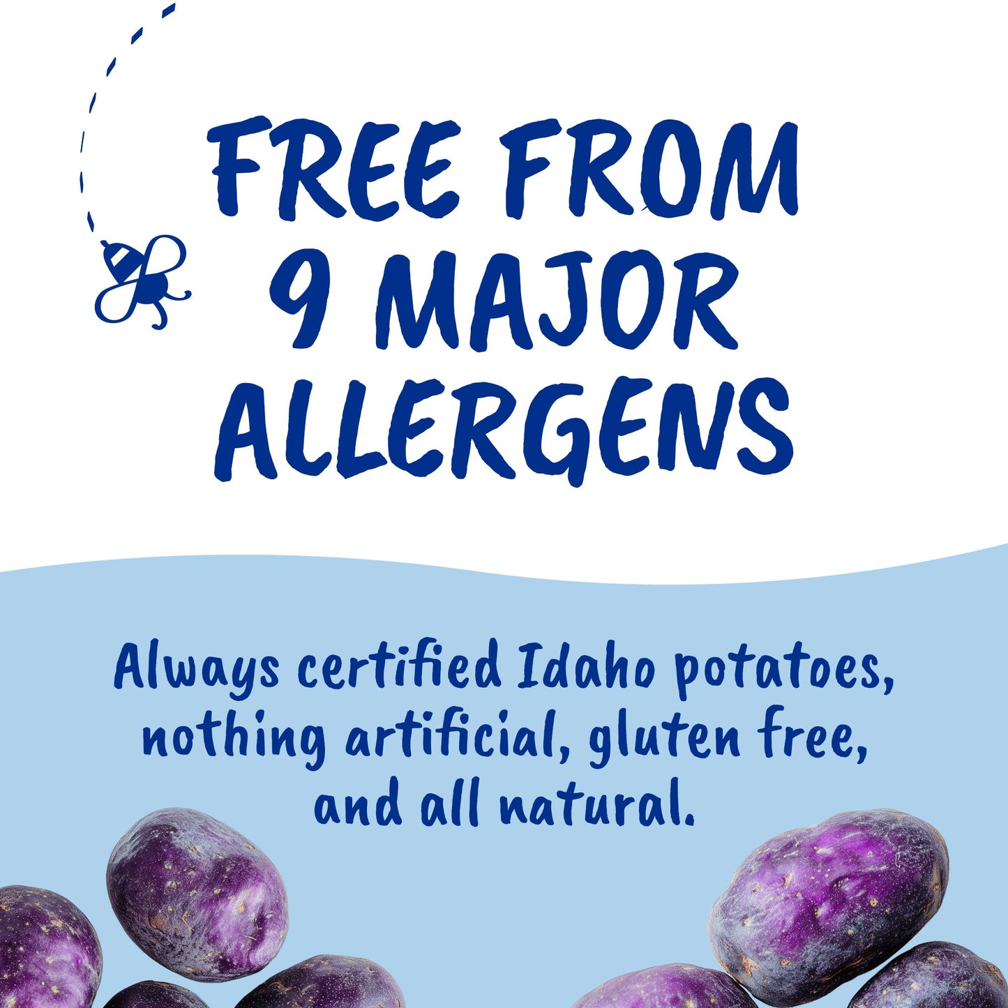 Tallow Purple Sea Salt Kettle Cooked Potato Chips – Naturally Vibrant Flavor – Regenerative Idaho Purple Potatoes Cooked in 100% Tallow – (2 x 5 oz Bags)