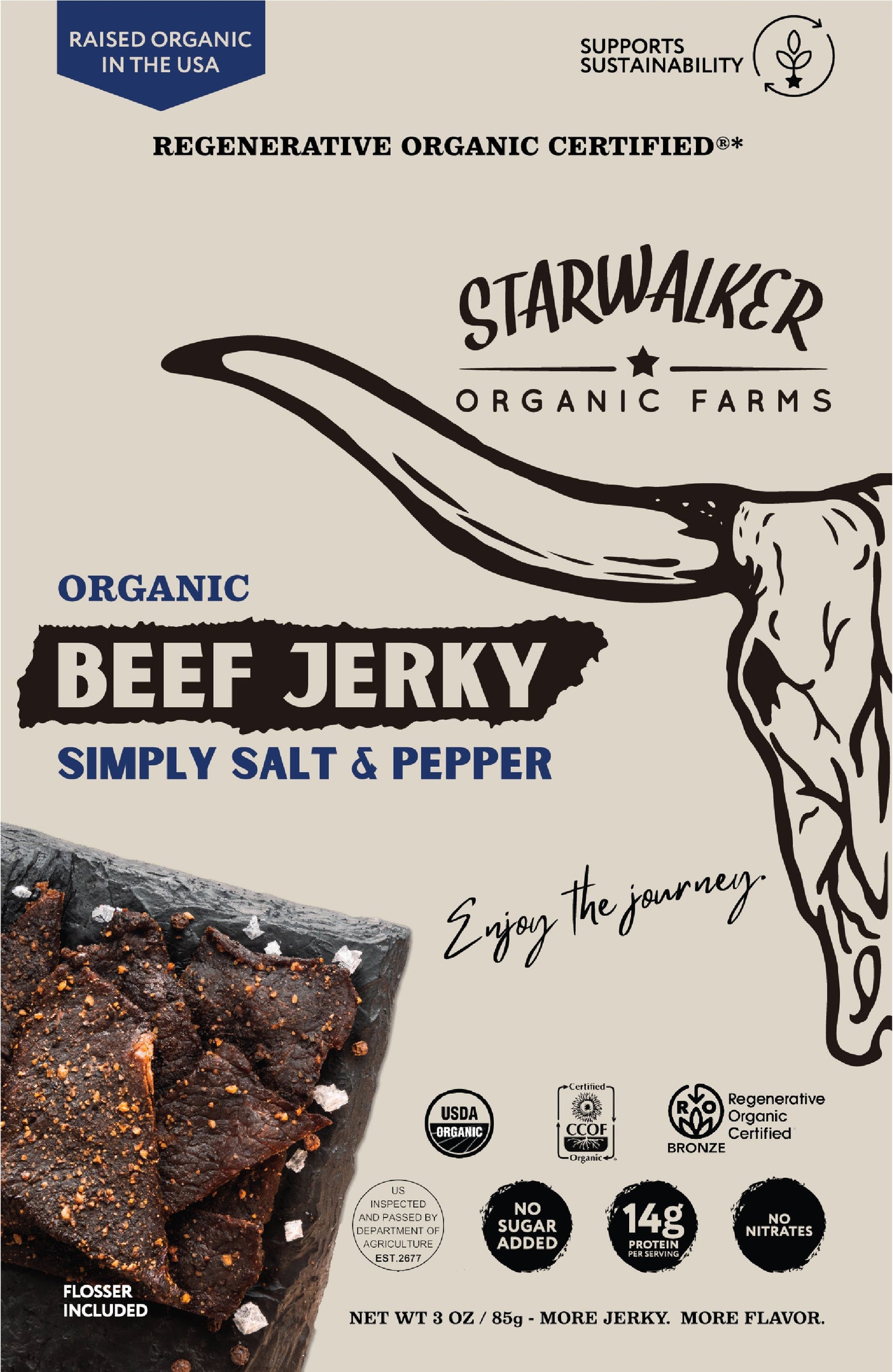 Simply Salt and Pepper Beef Jerky