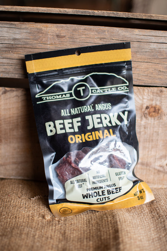 Original Beef Jerky – Whole Cut Angus Protein – Clean Ingredients for Everyday Snacking Hikes and Outdoor Adventures