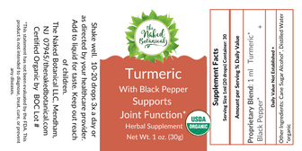 Single Herb Tinctures - Turmeric-The Naked Botanical
