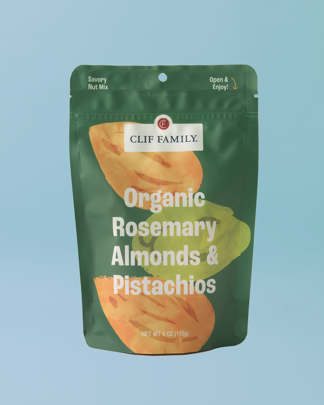 Organic Rosemary Almonds & Pistachios – Savory Nut Blend with Garlic & Orange Zest
