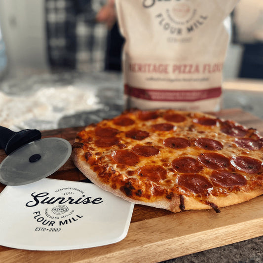 Heritage Pizza Flour – Blend of White & Whole Wheat, Chewy Crust with Rich Flavor