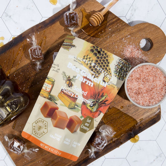 Salted Honey Caramels (4oz Bag)
