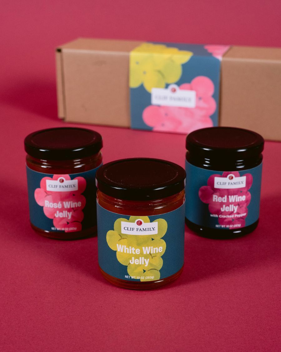 Wine Jelly Trio – Rosé, White & Red Wine Jellies for Entertaining & Everyday Pairings – 3 Pack