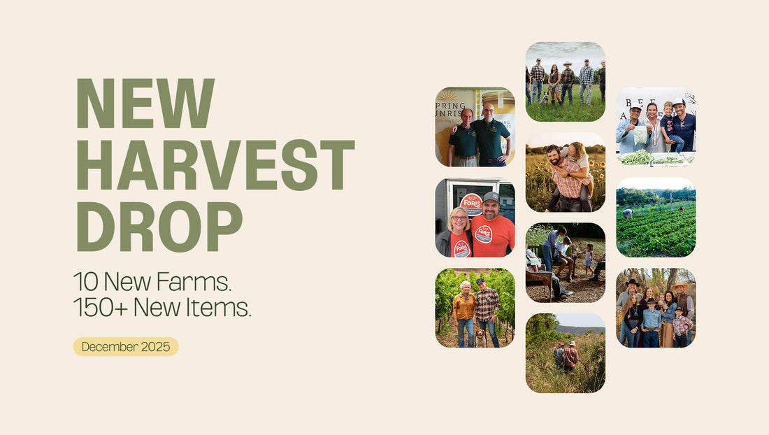 New Harvest Drop: Welcoming New Farms for December 2025