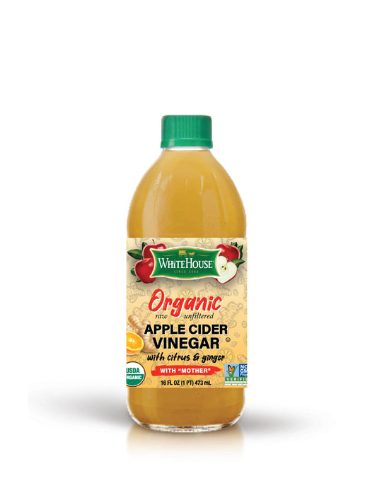 16oz Organic Apple Cider Vinegar with Citrus and Ginger