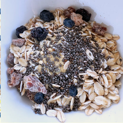 Organic Oatmeal Superfood Blueberry Lemon Poppy 1 Bag