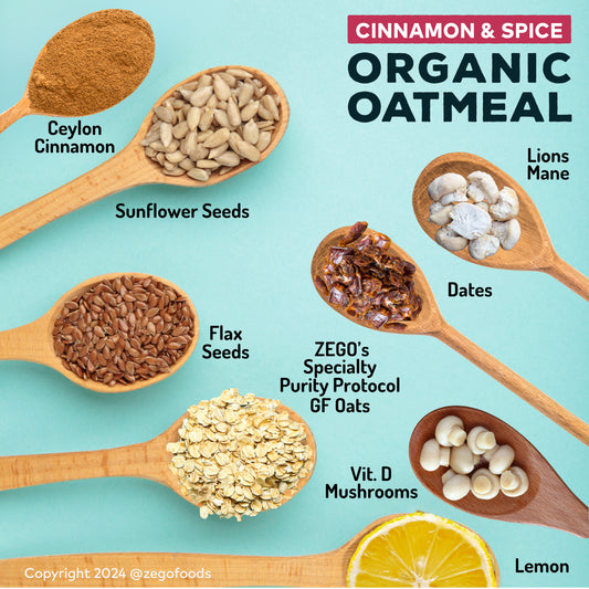 Organic Oatmeal Superfood Cinnamon Spice 1 Bag