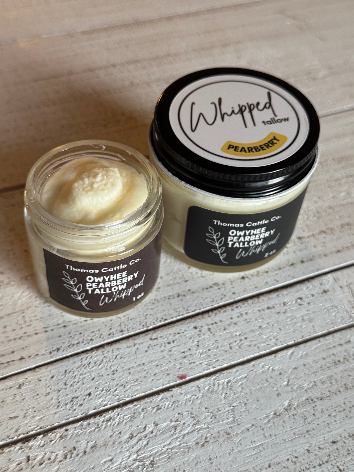 Pearberry Whipped Tallow Balm – Three Ingredient Hydration with Beef Tallow and Jojoba – Bright Everyday Skin Care for Face and Body – Single Jar