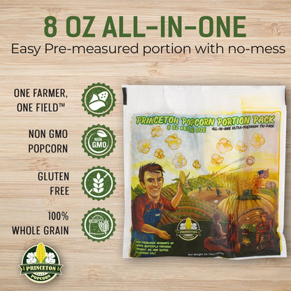 Popcorn Machine Portion Packets with Coconut Oil and Salt