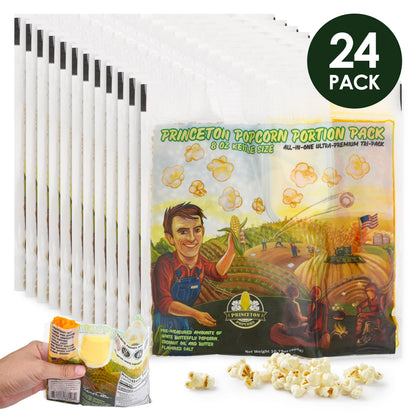 Popcorn Machine Portion Packets with Coconut Oil and Salt