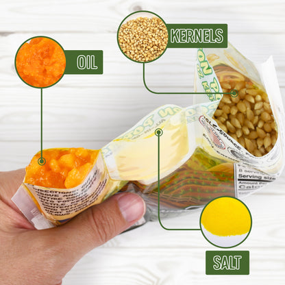 Popcorn Machine Portion Packets with Coconut Oil and Salt
