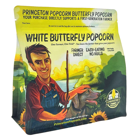 6lbs (Pack of 3 2lb) Bag Princeton Popcorn Baby White Popcorn Kernels