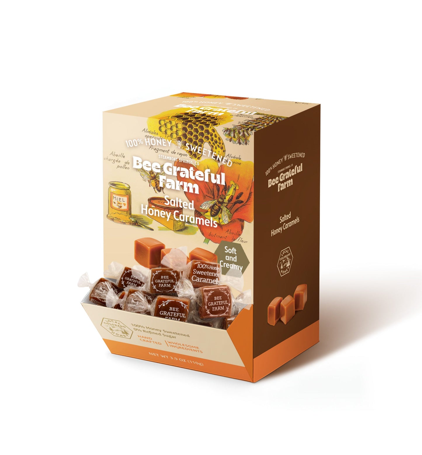 Bee Grateful Honey Caramel Bulk Jar