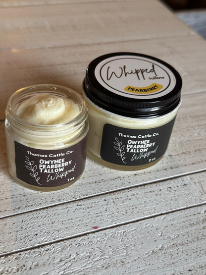 Pearberry Whipped Tallow Balm – Three Ingredient Hydration with Beef Tallow and Jojoba – Bright Everyday Skin Care for Face and Body – Single Jar