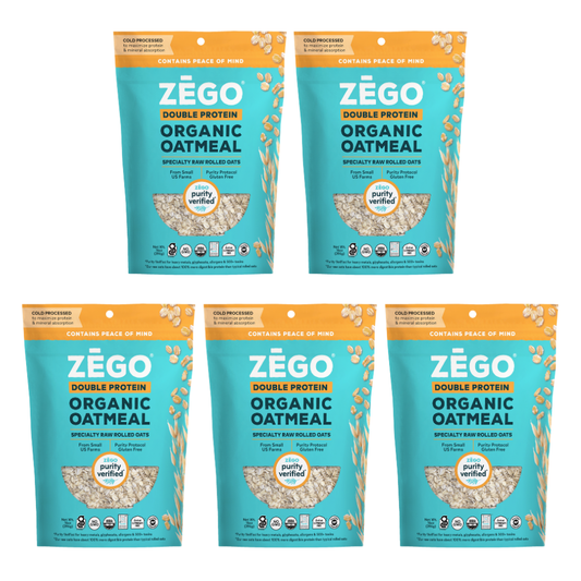 Organic Double Protein Oats 5 bag case