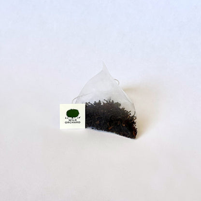 Everyday Organic Black Tea Bags by Wild Orchard Tea, image of biodegradable tea bag