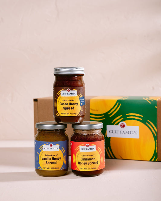 Solar Grown™ Honey Spread Trio – Organic Honey Spreads Infused with Cacao, Vanilla & Cinnamon – 3 Pack