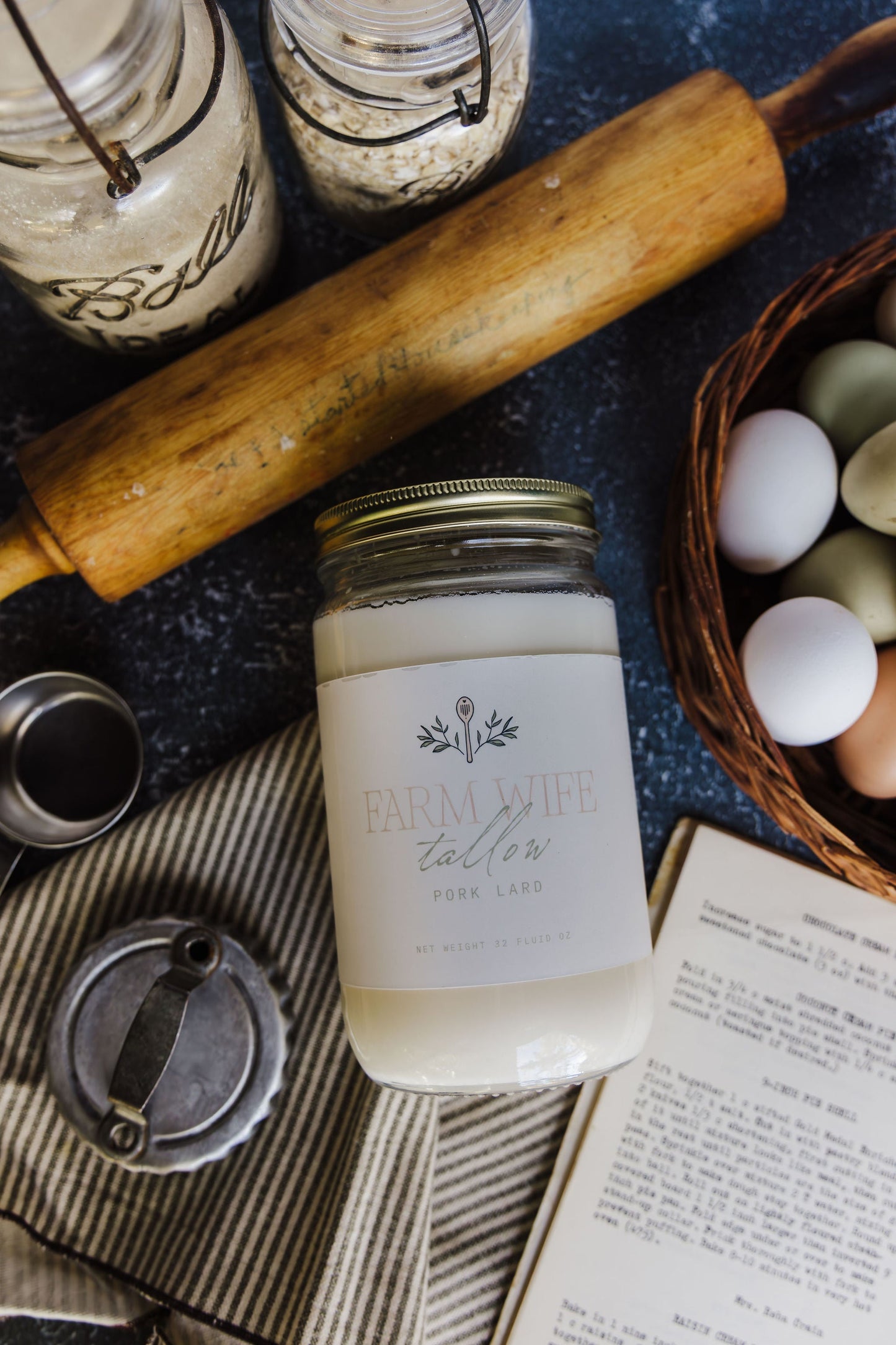 Pure Pork Lard- Large