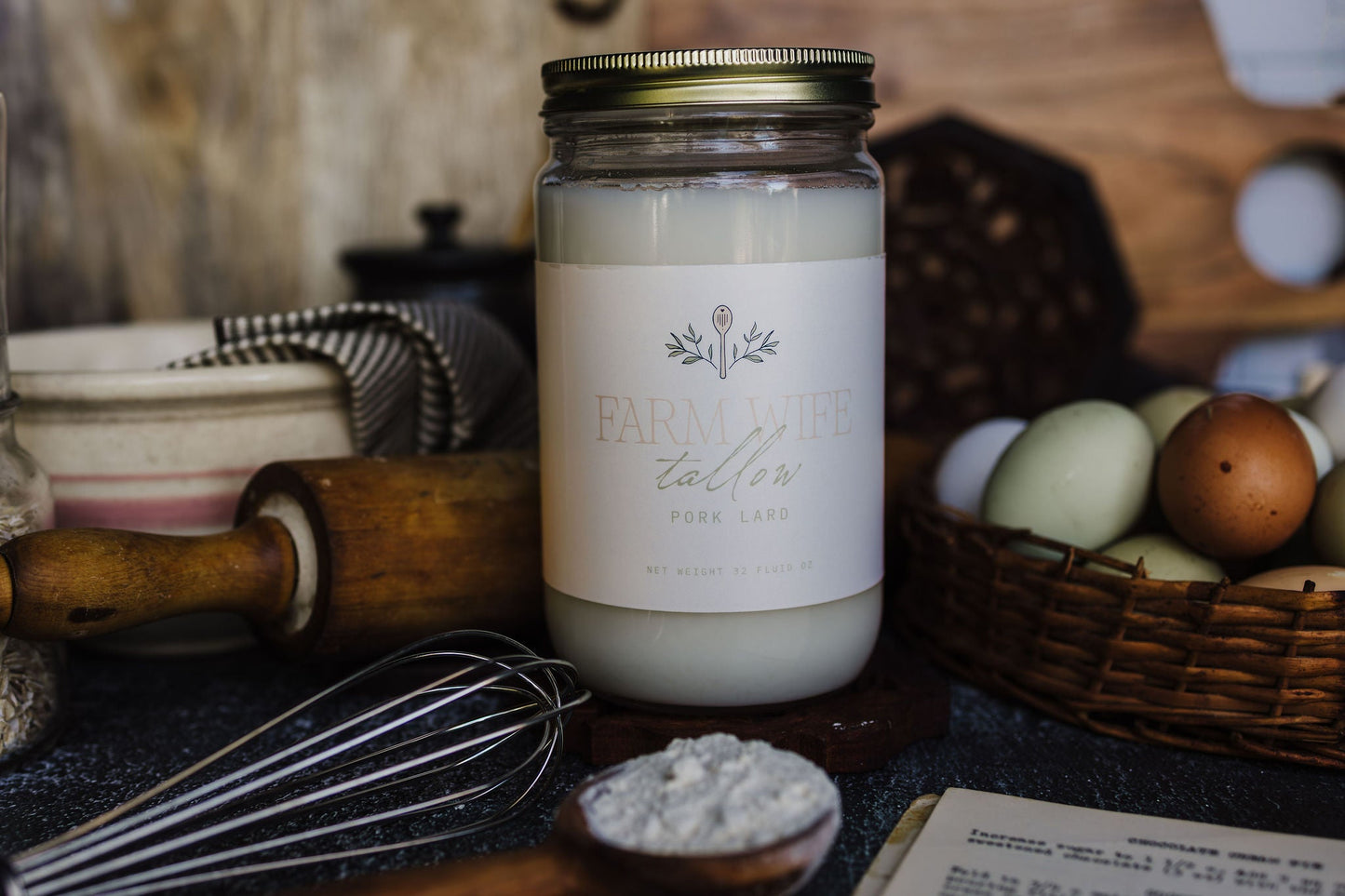 Pure Pork Lard- Large